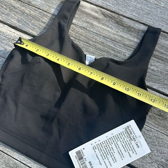 Lululemon Wunder Train Sweetheart Tank Top B/C Cup size 4 NWT‎ BLACK - Picture 5 of 8